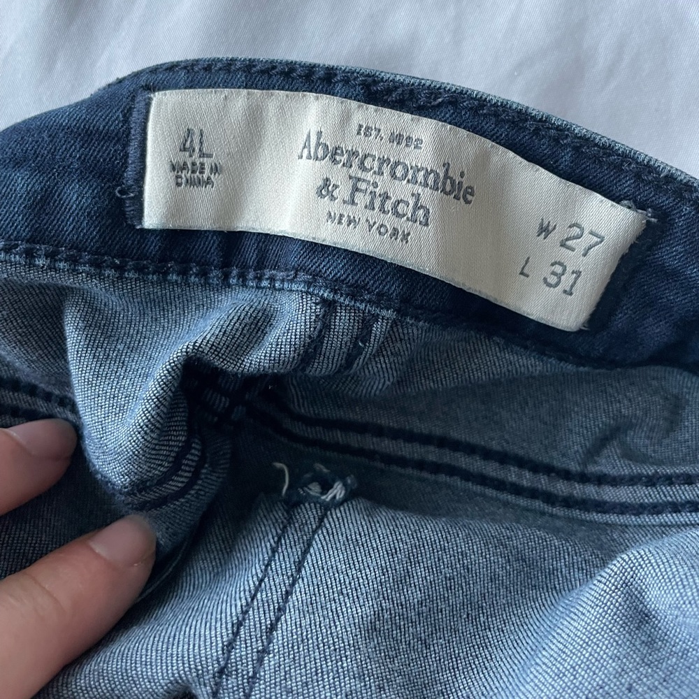 Abercrombie & fitch dark wash skinny jeans